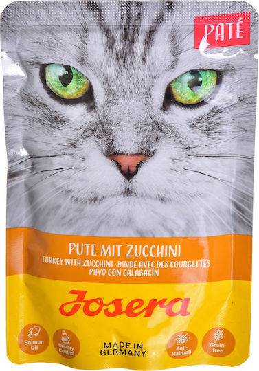 Josera Pate Turkey with Zucchini Wet Food for Cats in Pouch with Turkey 85gr