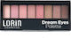 Lorin Dream Palette with Eye Shadows in Pressed Powder Form