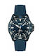 Hugo Boss Streetdriver Watch Battery with Blue Rubber Strap