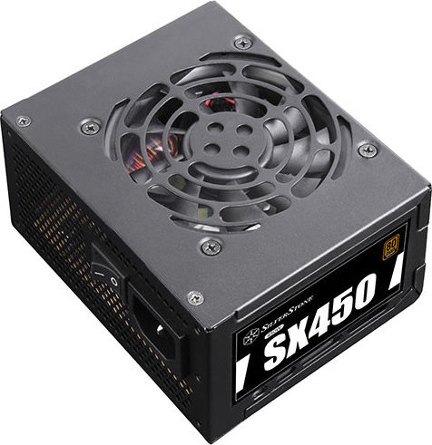 Silverstone SX450-B 450W Μαύρο Τροφοδοτικό Υπολογιστή Full Wired 80 Plus Bronze
