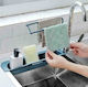 Организатор на кухненската мивка от Пластмаса в Син Цвят 50x8.5x8.5см
