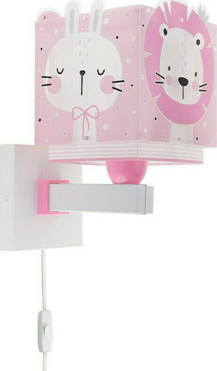 Ango Παιδικό Φωτιστικό Τοίχου Led Πλαστικό Jungle Pink