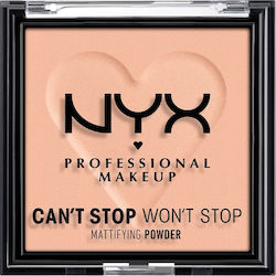 NYX Professional Makeup Can't Stop Won't Stop Matte Powder Пудра 04 Среден 6гр