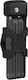 Abus Bordo Lite 6055K/85 BK SR Κλειδαριά Ποδηλάτου Αναδιπλούμενη με Κλειδί Μαύρη