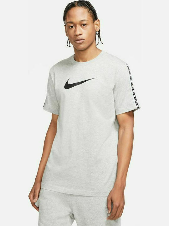 Nike Repeat Ανδρικό T-shirt Γκρι με Λογότυπο
