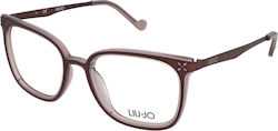 Liu Jo Feminin Plastic Rame ochelari Burgundia ...