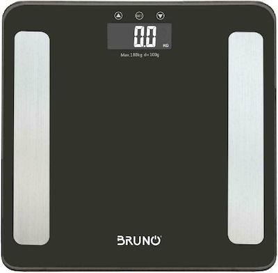 Bruno Digital Bathroom Scale with Body Fat Counter Black BRN-0056