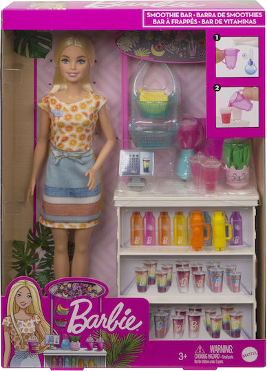 Barbie Smoothie Bar Puppenset für 3+ Jahre alt+ Jahre