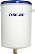 Oscar Plast 100232 Wall Mounted Plastic High Pressure Round Toilet Flush Tank White