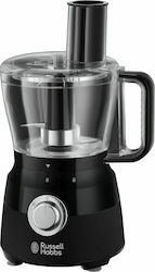 Russell Hobbs -56 Multifunctional Food Processor 600W with Pot 1.5lt and Jug Blender Black