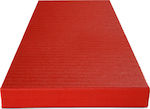 Olympus Sport Judo Mat Agglorex Standard Vinyl Δάπεδο Παζλ Γυμναστηρίου Κόκκινο 200x100x4cm 1τμχ