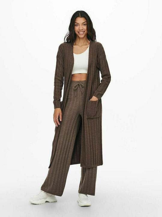 Only Long Women's Cardigan Brown