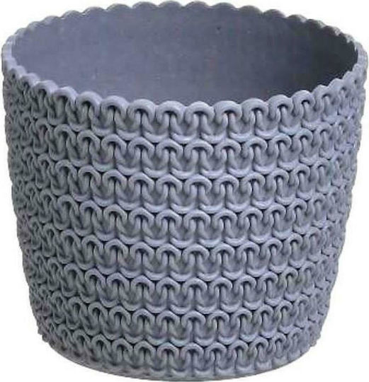 Click PL Planter Plastic Gray 11x11x9cm.