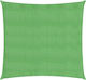 vidaXL Pătrat Umbrela Sail Verde Cu cerc 4.5x4.5m 160gr/m² confecționat din HDPE 160gr/m²