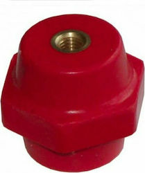 Elvhx Insulator Industrial Type Hexagonal Insulation Support 30mm M6 Red 19571