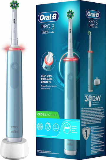 Oral-B Pro 3 3000 Електрическа Четка за Зъби с Таймер Син
