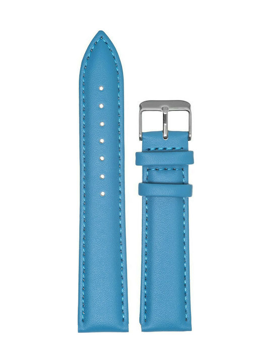 Tzevelion ART660 Leather Strap Light Blue 18mm