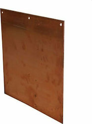 Elvhx Πλάκα Πλάκα Γείωσης Σκέτη 500x500x2mm Χάλκινη 176-2