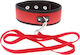 Guilty Pleasure Collar & Leash Collar in Red Color