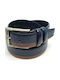 Legend Accessories Men's Artificial Leather Belt Blue / Taba