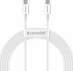 Baseus Superior USB 2.0 Kabel USB-C männlich - USB-C 100W Weiß 2m (CATYS-C02)