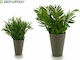 Ibergarden Artificial Plant in Small Pot Green 25cm 1pcs