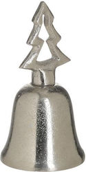 Inart Christmas Metal Bell Figure Silver 16x7x7cm 2pcs