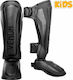 Venum Elite Shin Guards Kids Black