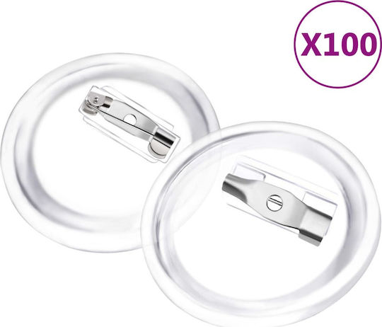 vidaXL Safety Pins Acrylic Safety Pins 25 mm 100 pcs 100pcs