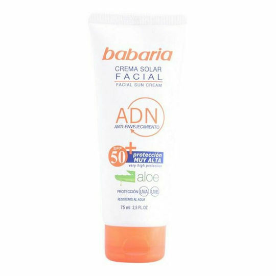 Babaria Aloe Facial Sun Cream Αντηλιακή Κρέμα Προσώπου SPF50 75ml