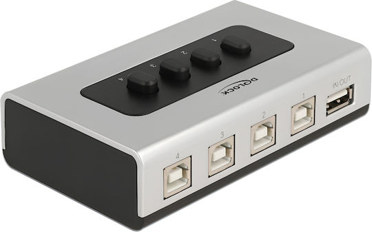 DeLock USB Type B Switch 4 Ports Bidirectional