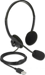 DeLock USB Stereo Headset - Lightweight Pe ureche Căști Multimedia cu microfon și conexiune USB-A