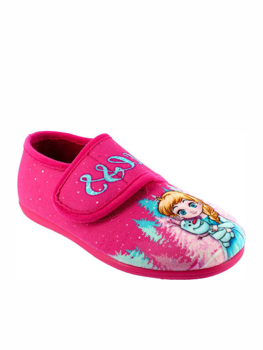 IQ Shoes Παιδικές Παντόφλες Κλειστές Φούξια Πριγκίπισσες