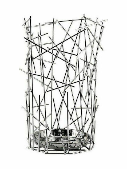 Alessi Параван за чадъри Метал Blow Up Silver 33x33x50см 1бр
