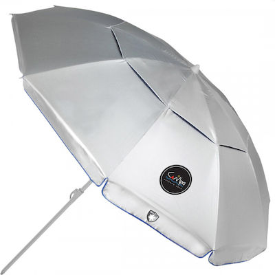 Ομπρέλα Θαλάσσης Αλουμινίου Διαμέτρου 1.9m με UV Προστασία και Αεραγωγό Blue Campo Tropic 200