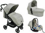 Kikka Boo Selina Verstellbar 3 in 1 Baby Kinderwagen Geeignet für Neugeborene Light Beige