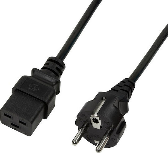 LogiLink IEC C19 - Schuko Cable 1.8m Μαύρο CP152