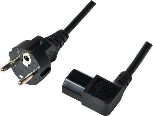 LogiLink IEC C13 - Schuko Cable 2m Μαύρο CP117