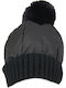 Pom Pom Beanie Beanie in Black color