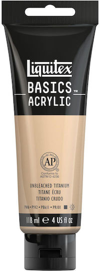 Liquitex Acrylic Color Basics Сет акрилни бои за живопис 434 Unbleached Titanium 118мл 1бр