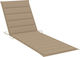 vidaXL Sun Lounger Cushion Beige 200x70cm.