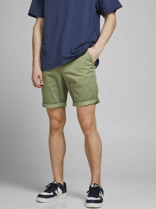 Jack & Jones Men's Chino Monochrome Shorts Khaki