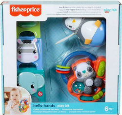 Fisher Price Jucărie pentru Bebeluși Hello Hands Play Kit cu muzică pentru 6++ Luni