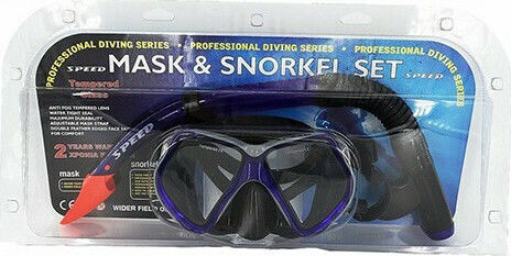 Speed Speed Blue Diving Mask with Snorkel