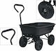 Dump Cart Garden Cart Metallic Four-wheel 75lt 84x84cm.