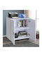 Cabinet de Birou cu roți Alb 60x35x65cm