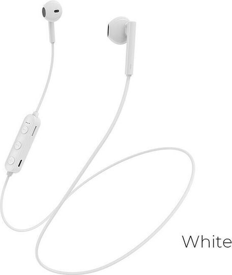 Borofone BE27 Earbud Bluetooth Handsfree Ακουστικά Λευκά