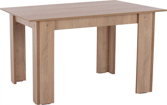 Kelvin Τραπέζι Κουζίνας Ξύλινο Sonama Oak 140x80x77εκ.