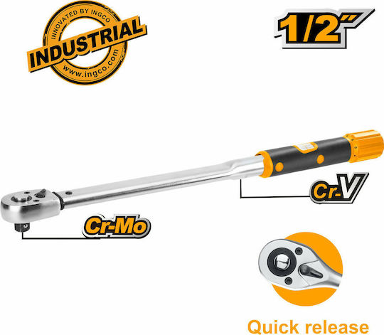 Ingco Torque Wrench 1/2" 40-200 Nm 53cm