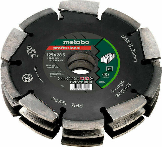 Metabo Diamond Cutting Discs For Joint Cutters Professional Up Cutting Disc Construction Materials 125mm